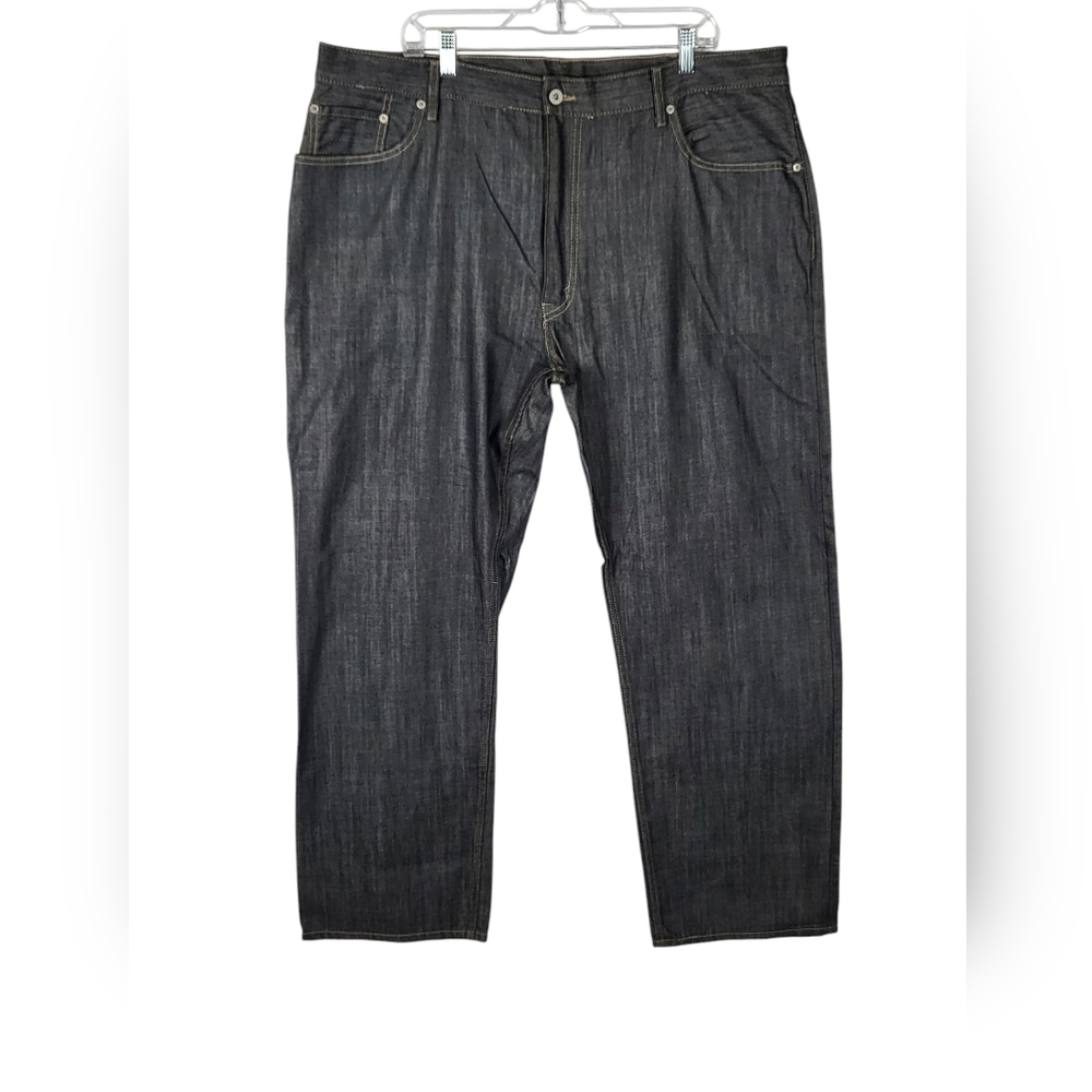Levi's 559 Relaxed straight leg stretch gray jeans men's size 44 X 34